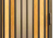 Waupaca vinyl gate light oak 3 panel bronze