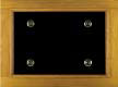 c-9 solid oak veneer black melamine recessed panel