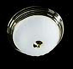 polished brass frosted white glass light fixture